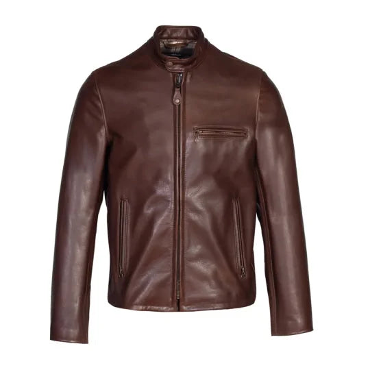 Mens Dark Brown Onyx Leather Jacket