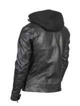 Men Black Leather Biker Jacket